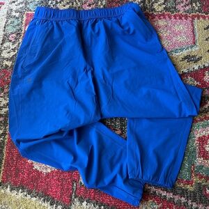 Janji Vibrant Blue Athletic Jogger Pants Large NWOT